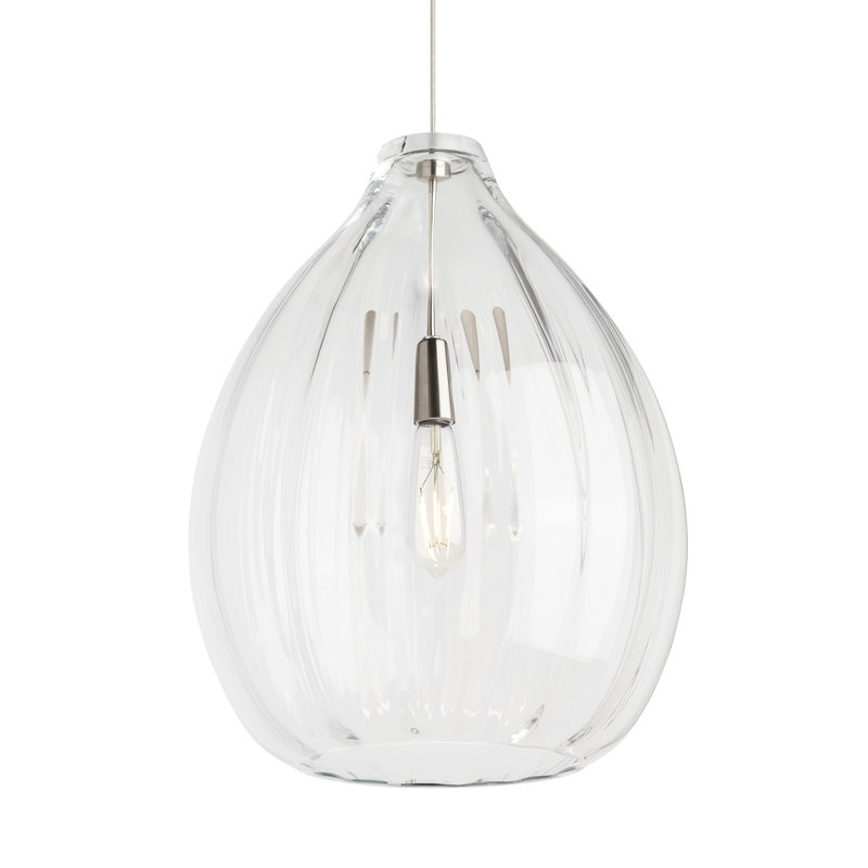 Harper 1 - Light LED Pendant, No, Clear