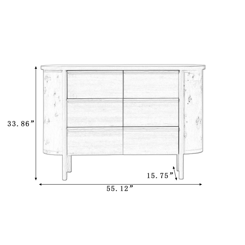 Armoire d'appoint Modern Burlywood