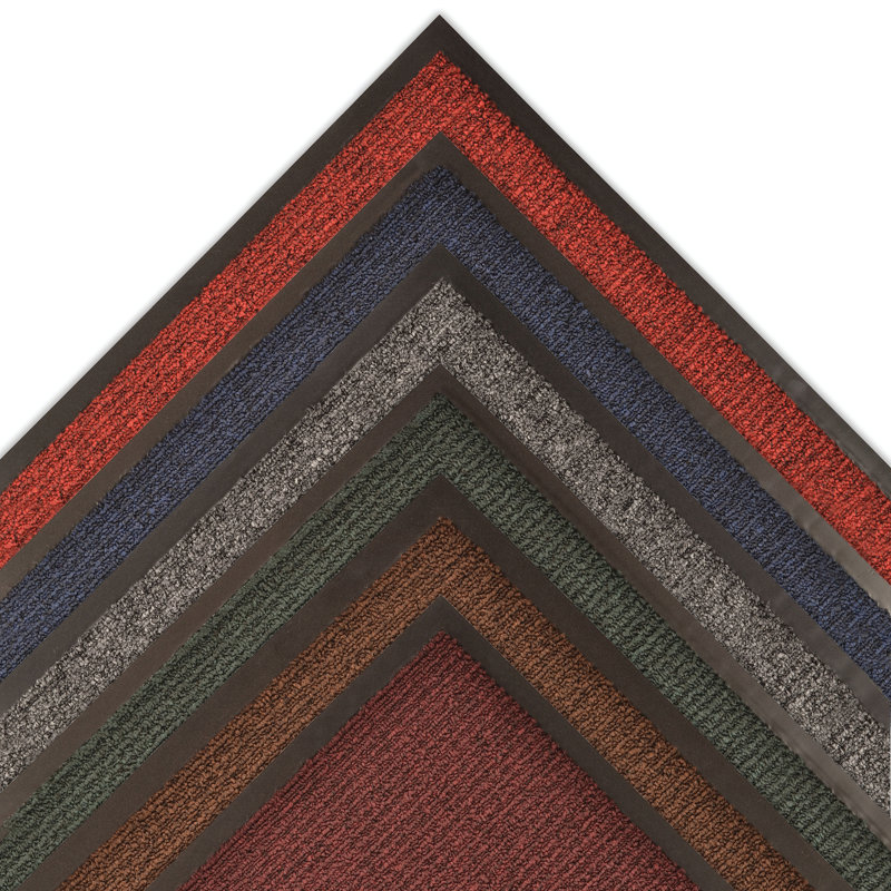 Alkan Indoor Doormat, Navy Blue, Runner 3' x 10'