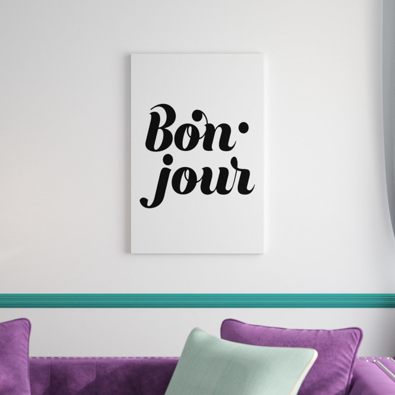 «La Vie II», art textuel sur toile, H 30 po x l 20 po