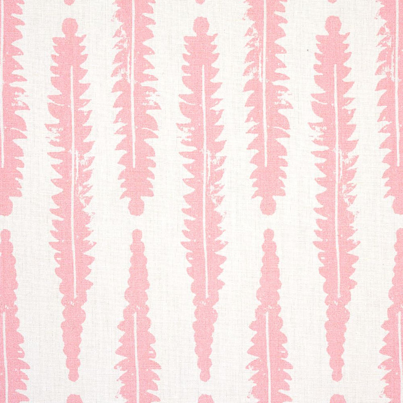 Schumacher x Molly Mahon Fern Fabric, Pink