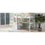 Lit mezzanine simple avec bureau et tablettes - blanc, bureau fonctionnel à structure blanche et compartiment de tiroir-1587929991-1587929990