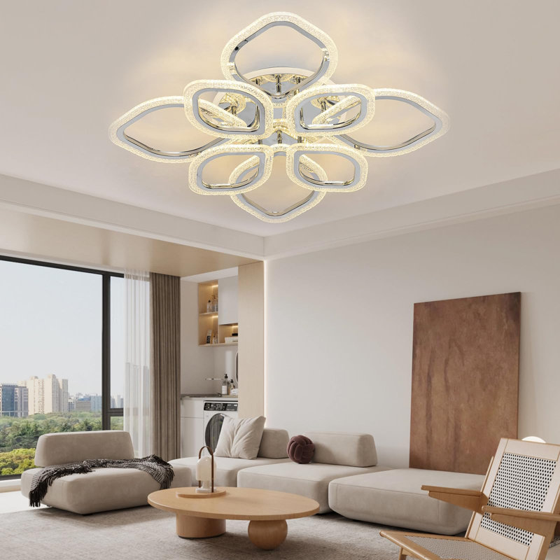 Arrika 8 -Light 70cm Modern Dimmable LED Flush Mount