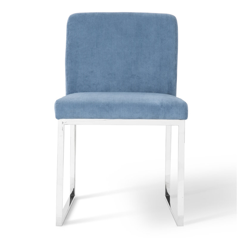 Frozen Fabric Upholstered Side Chair