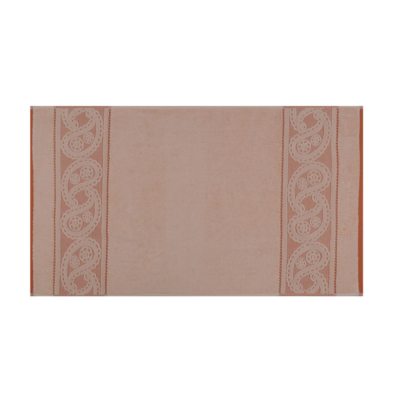 Ensemble de serviettes 100% coton 2 pièces Fayean, Saumon / orange pâle