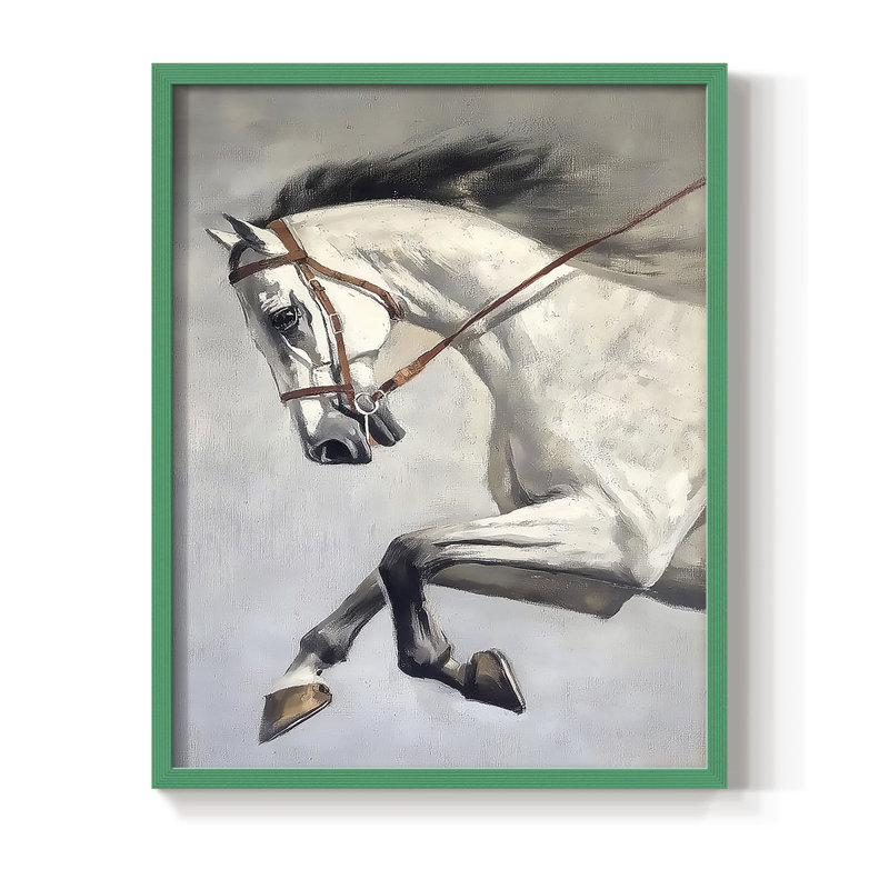 Série ABSTRACT DCXLV III, reproduction encadrée - bois massif, H 21 po x l 17 po, Vert