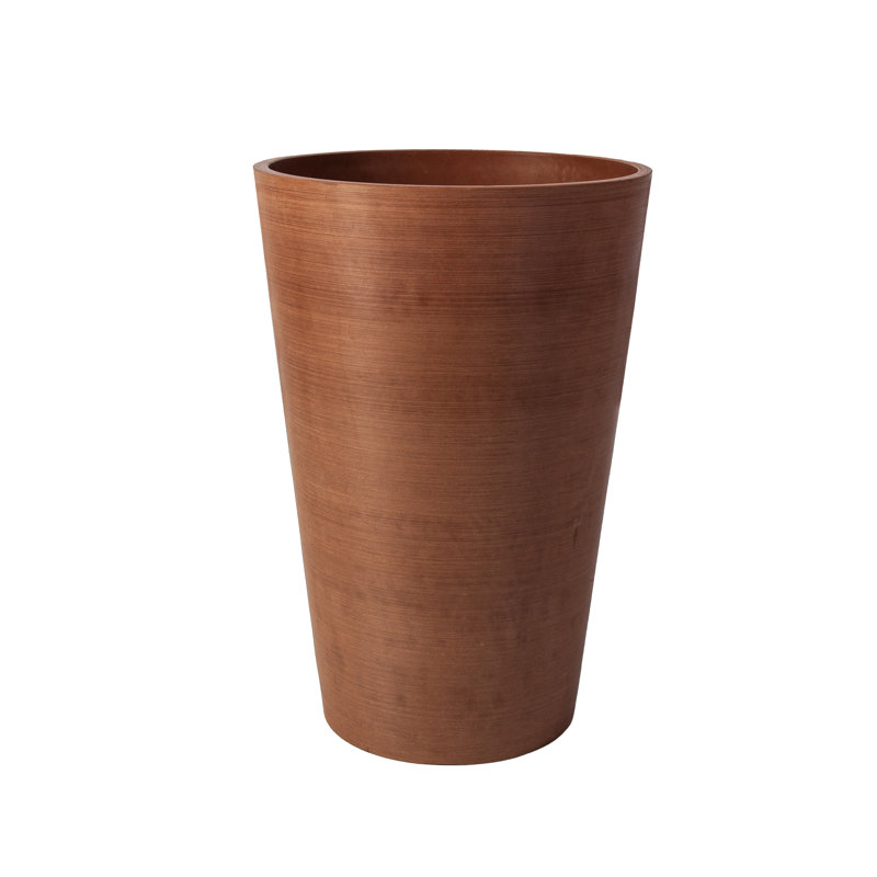 Miley Tall Round Taper Pot Planter, Terra Cotta, 24" H x 16" W x 16" D