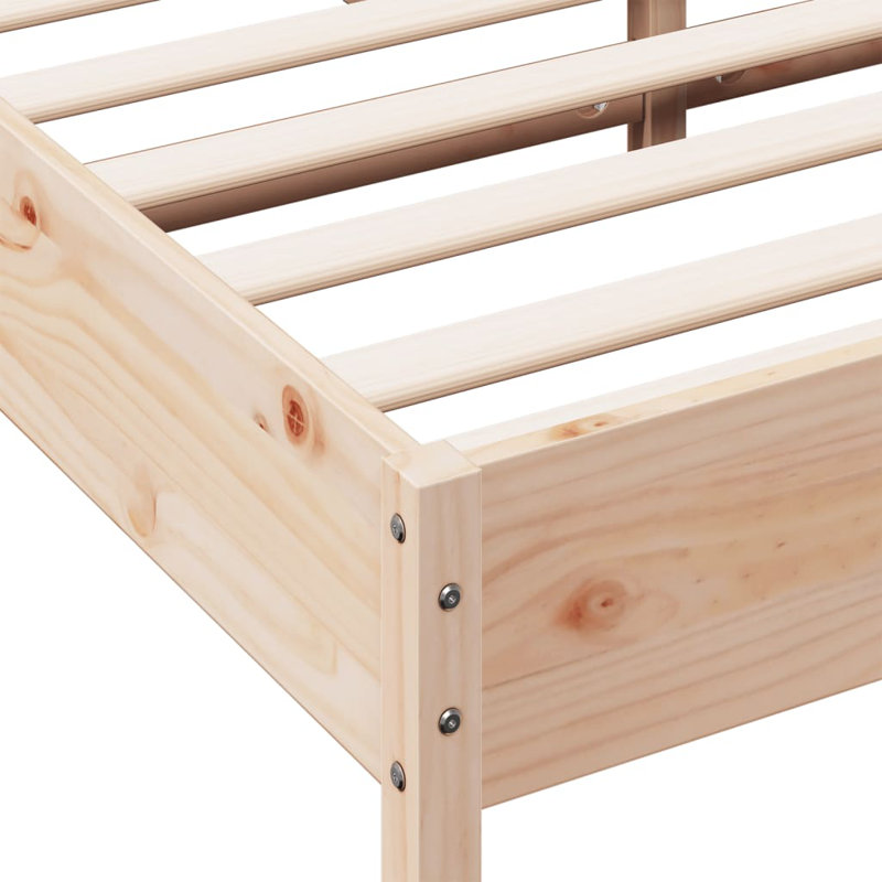 Lena Solid Wood Bed, UK King - 150 x 200 cm