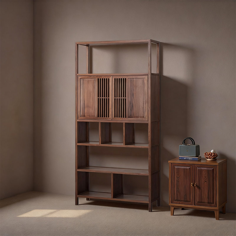 New Chinese style traditional display bookcase