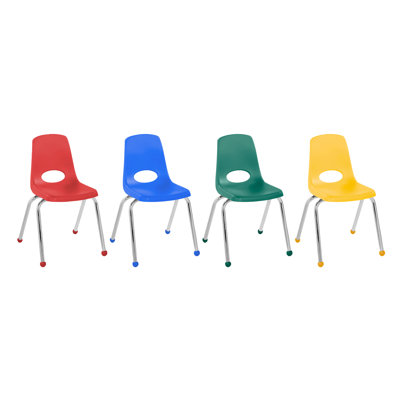 Chaise de classe empilable avec glissières à billes