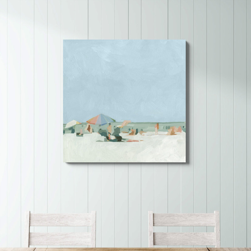«Summer Palette I» par Emma Scarvey - Peinture sur toile, H 36 po x l 36 po, Toile tendue, Non