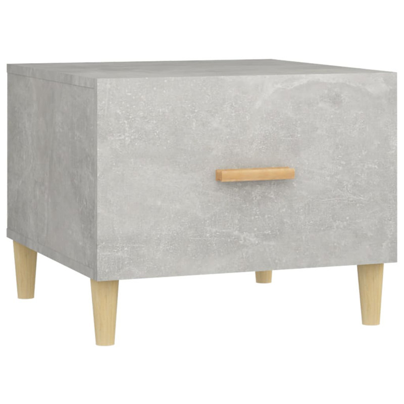Lometa Side Table with Storage, Concrete Grey