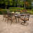 Carleton Rectangular 6- Person 72" Long Dining Set with Cushions