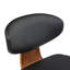 Ensemble de chaises de salle à manger de style Mid-Century et en bois, 2 pièces, noir
