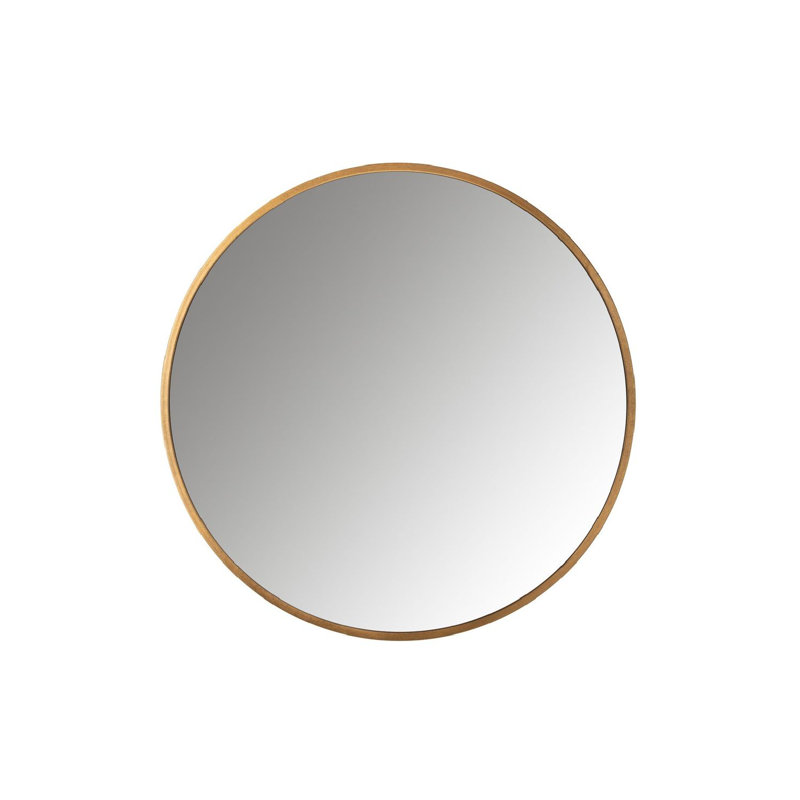 Marion Flat Wall Mirror, Gold, 35 x 35