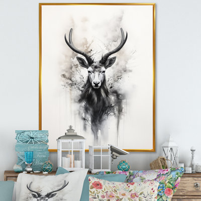 Baelin " Asian Art Antelope Sumi I "