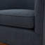 Chaise pivotante en tissu bleu Miramar