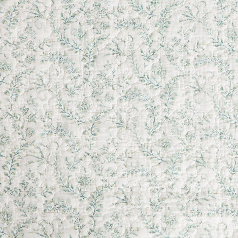Ensemble de courtepointe réversible en coton Braganza, Courtepointe simple + 1 taie décorative