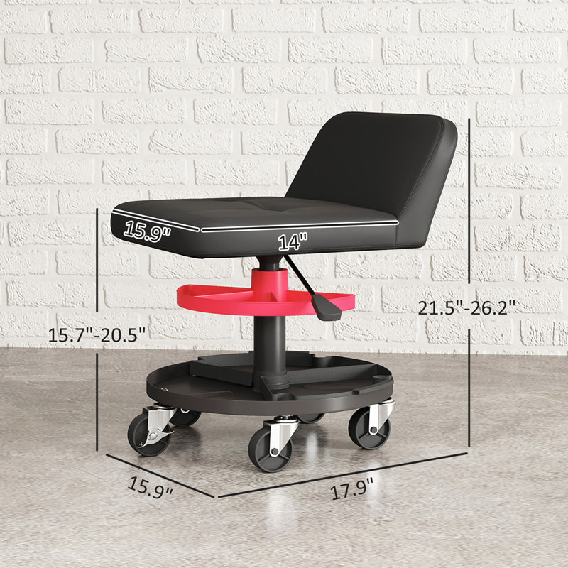 Adjustable Height Ergonomic Stool with Wheels
