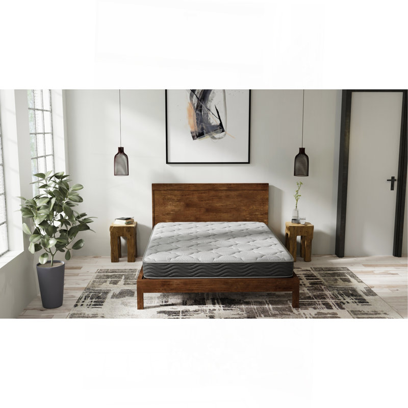 Grand matelas ferme de 8 pouces avec ressorts ensachés, Lit double