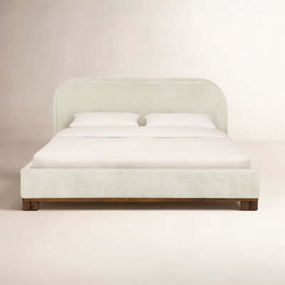 Chenille Upholstered Bed