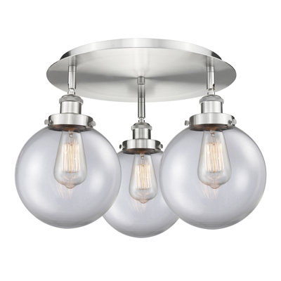 Alvi Glass Semi Flush Mount