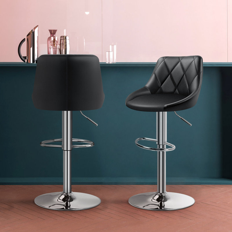 Tabouret de bar rotatif à hauteur ajustable Leoler