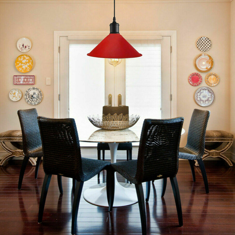 Lennie 1 - Light Dome Pendant, Red