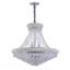 Lustre de luxe en cristal à un seul niveau de 36 po à 14 ampoules à DEL à 14 lumières de style K9 pour salon, couloir et salle à manger