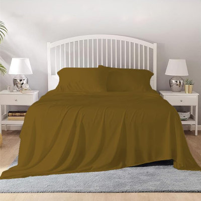 100% Egyptian Cotton Twin Size Sheet Set 1000 Thread Count Luxury Ultra Soft Bed Sheets Fits Mattress Upto 18" Inch Deep Pocket, Twin Size - White Solid
