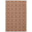 Tapis unique brun de 6 pi 2 po x 9 pi 2 po Hrishik