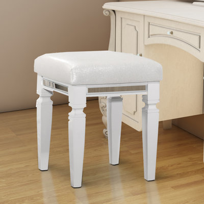 Solid + Manufactured Wood Accent Stool