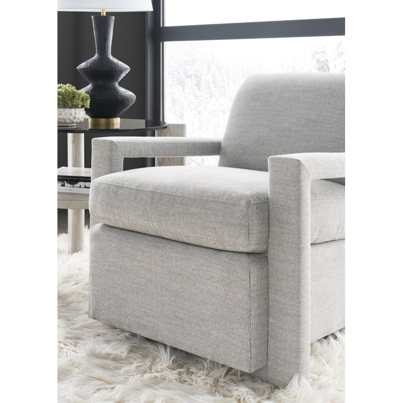 Thom Filicia Home Swivel Armchair, Worthy Snow