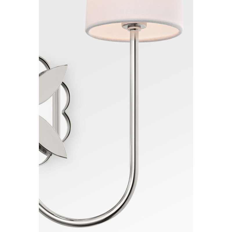 Spencer 14 Double Sconce, Polished Nickel