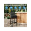 Ensemble de 4 tabourets de bar en osier de patio avec coussins pour la cour extérieure et le bord de la piscine-483838437-483838436