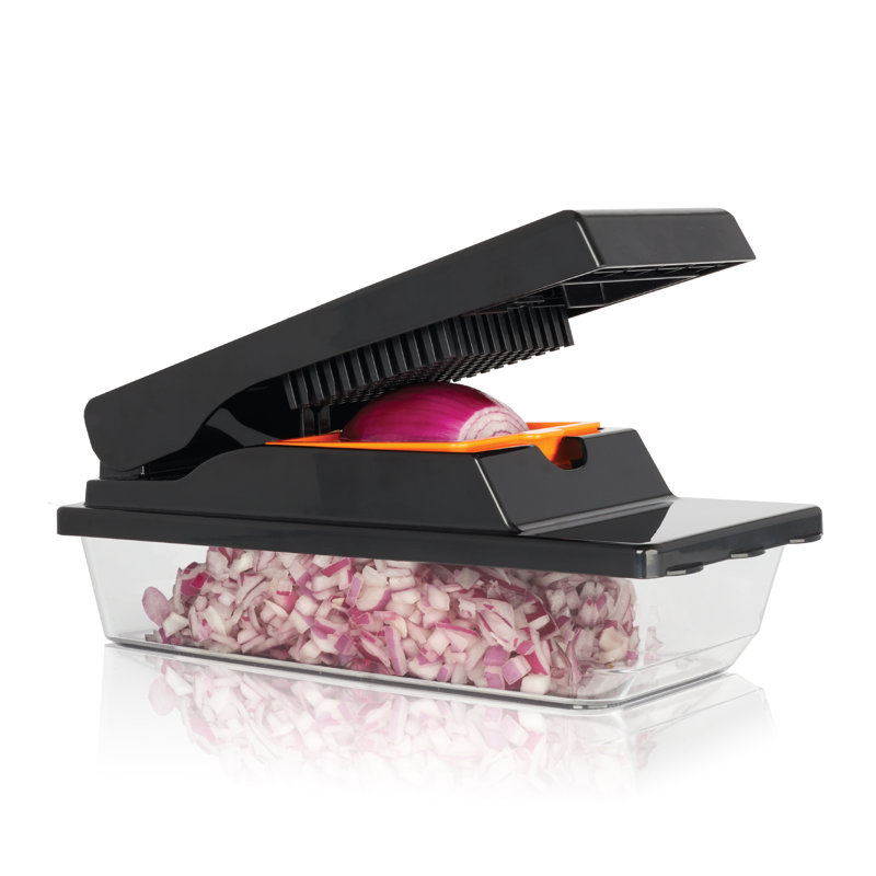 Nutrislicer XL Mandoline trancheuse et hachoir à légumes avec récipient