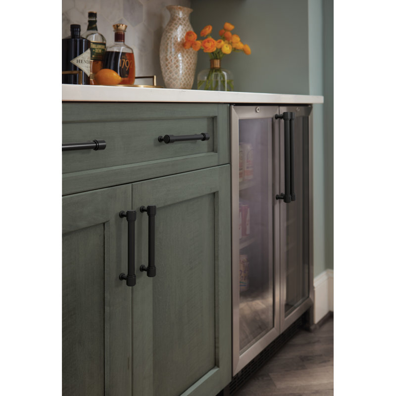 Poignée d'armoire Faircrest, Noir mat, 12"