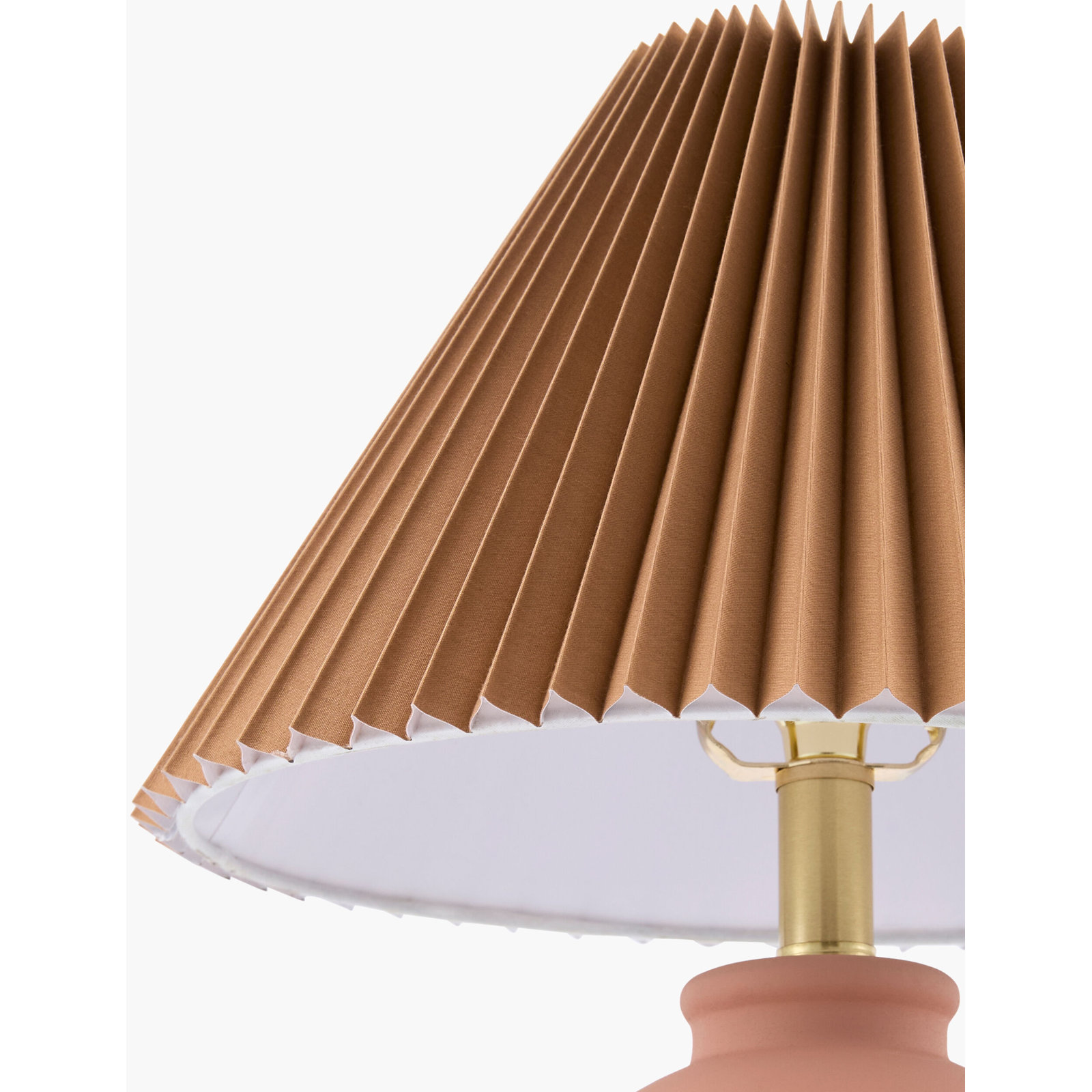  Chemise 19" Ceramic Table Lamp, Terracotta, Parchment, Brown