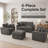 4-Piece Sofa Set-2047574378