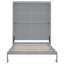 Grand lit avec rangement, gris - tablettes confortables et pratiques, support de matelas