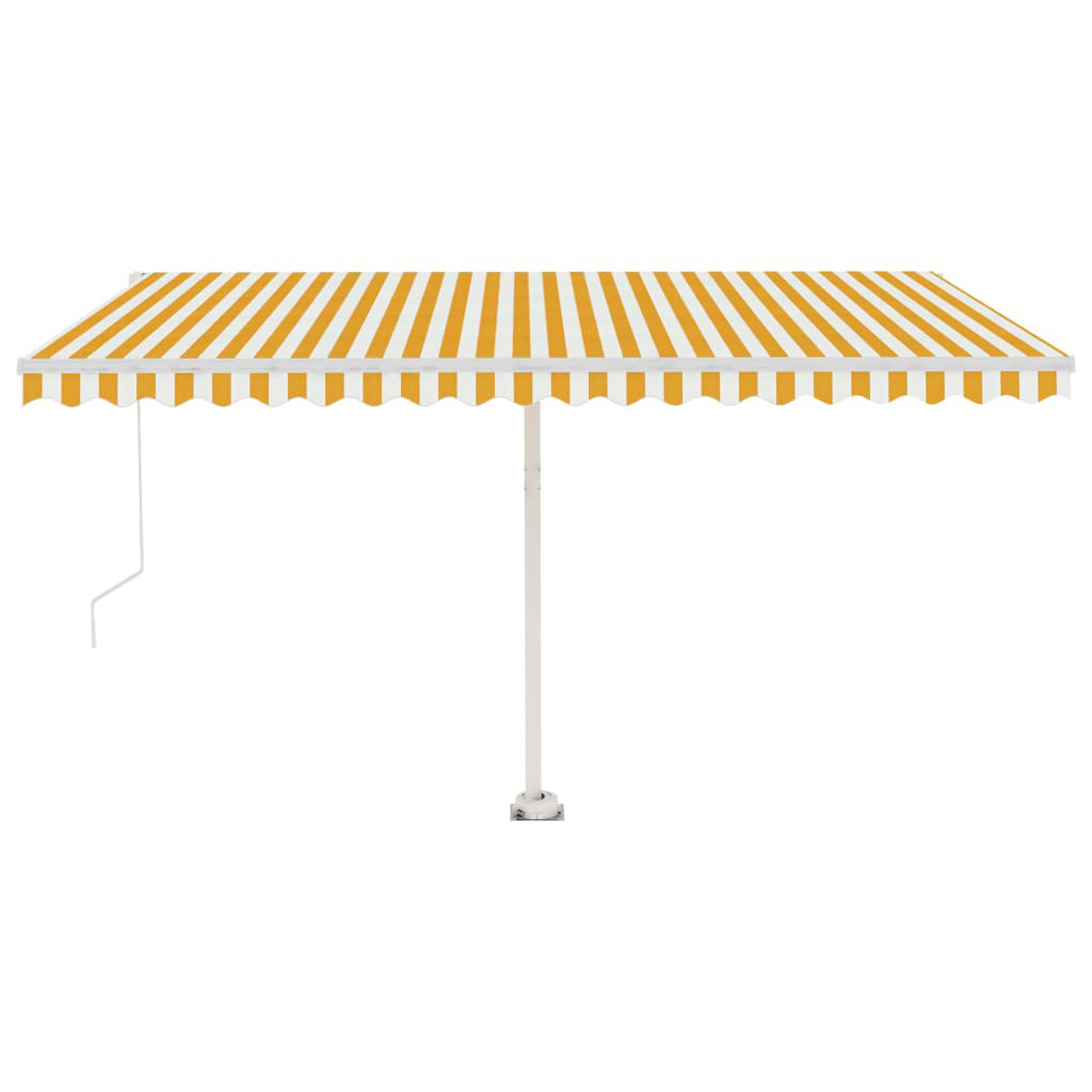 Vidaxl Manual Retractable Awning With LED 450X350