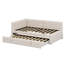 Lit de jour rembourré en L avec couchette escamotable et ports USB-1880275606