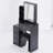 Compact and Versatile Bedside Cabinet with Advanced LED Mirror and Ample Storage