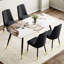 5 - Piece Marble Top Dining Set-2070588489