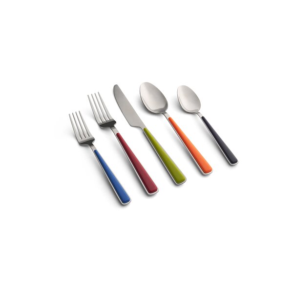 Gourmet Settings 20 Piece Flatware Set Color Ebony Black