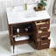 Meuble-lavabo simple 42 po avec plateau en pierre composite Cloverfield-93496151-93496152