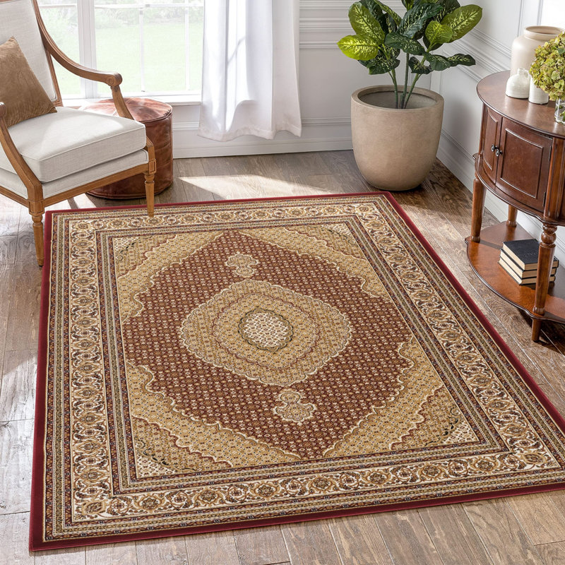 Classic Persian Style Area Rug, Rectangle 7'10" x 10'6"