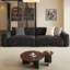 Coussin modulaire en mélange de polyester noir