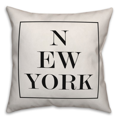 New York City Reversible Throw Pillow