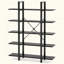  Bibliothèque H 70,5 "x l 47,3", étagère de rangement ouverte à 5 niveaux-173140116